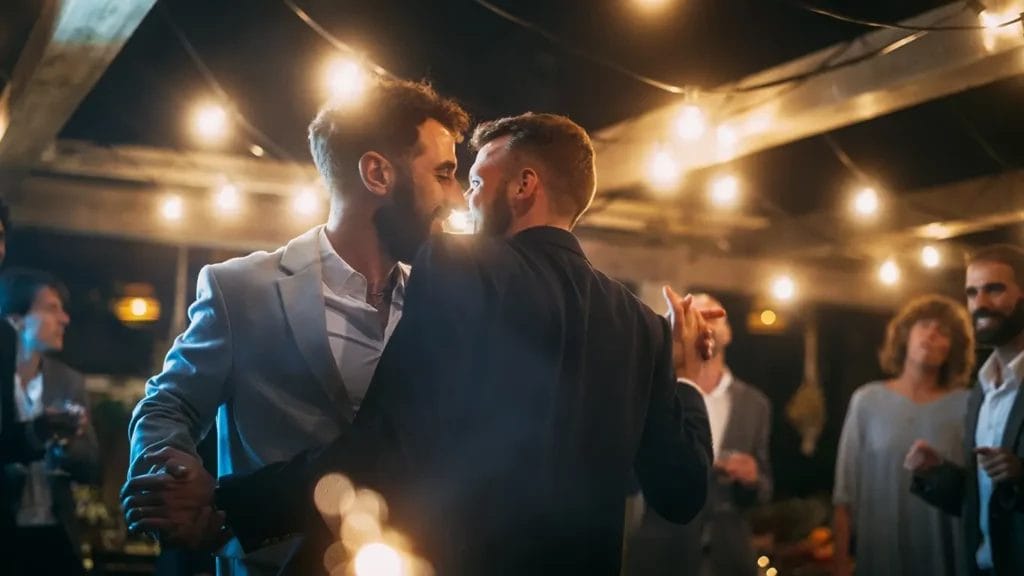 Grooms first dance.