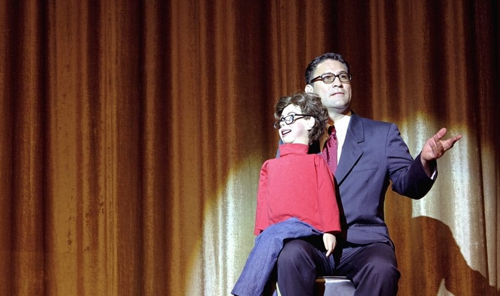 ventriloquist on stage