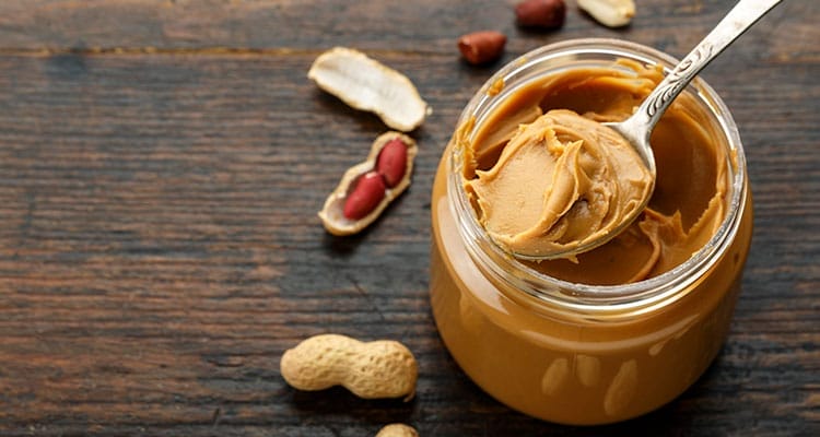 Jar of peanut butter