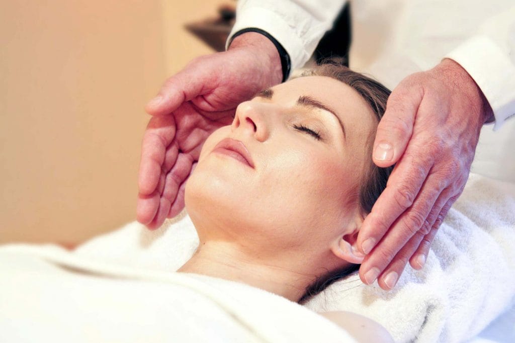 Reiki being performed