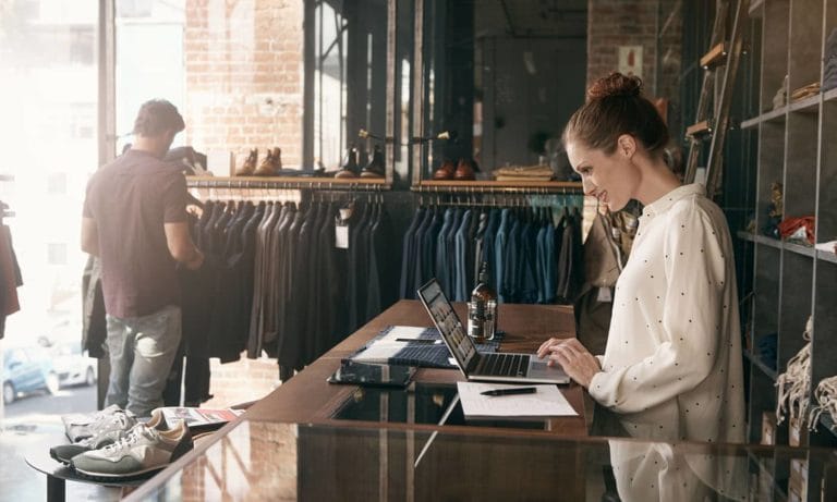 A retail merchant sells insured products from a physical store.