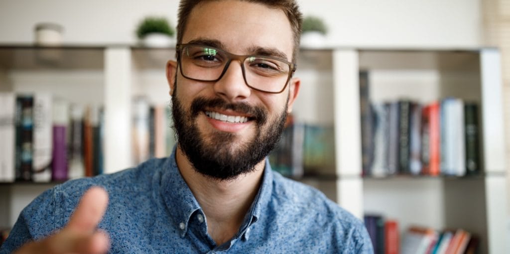 friendly man smiling at the camera