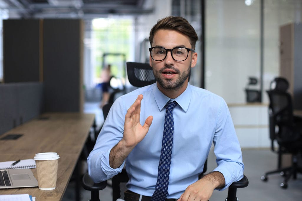 An insurance agent teaches a lesson about insurance.