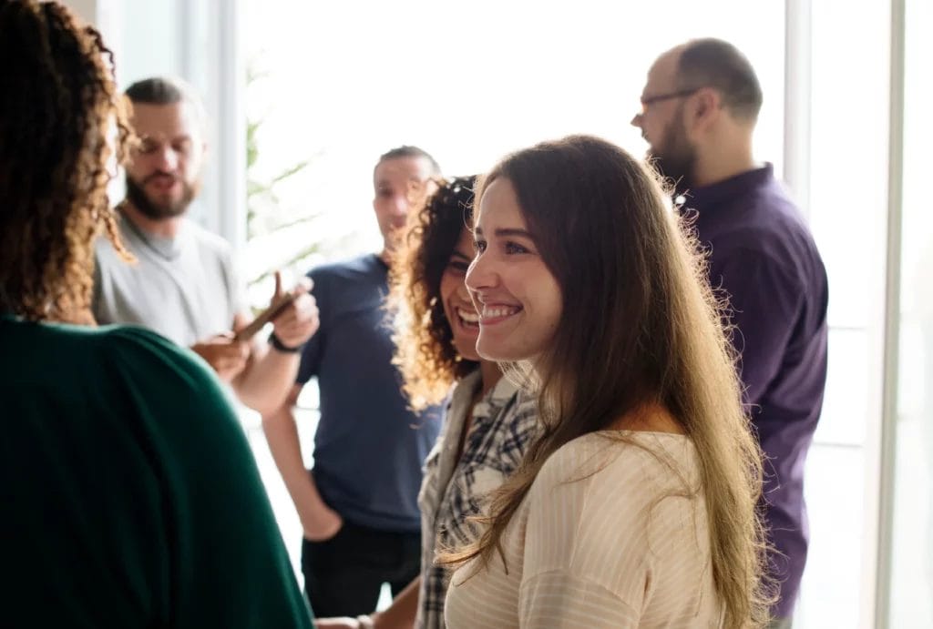 Parents having a conversation