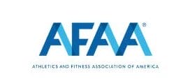 Athletics and Fitness Associtaion of America (AFAA) personal trainer certification program logo