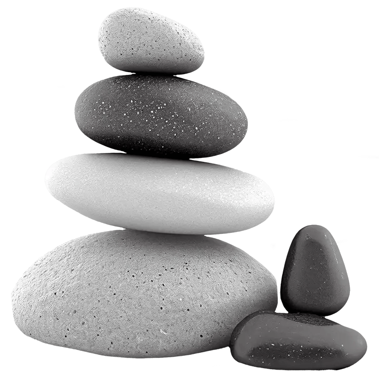 Stack of stones balancing