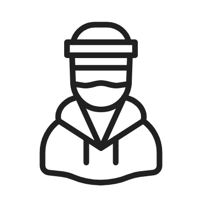 Black Icon of a robber