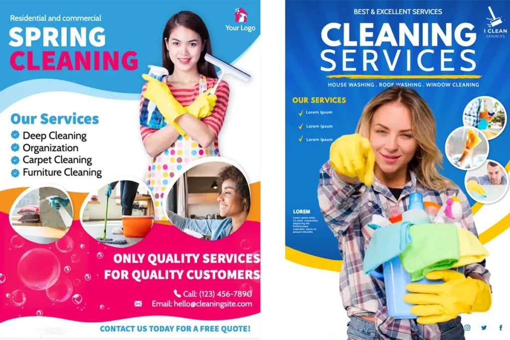 Image of cleaning flyer examples