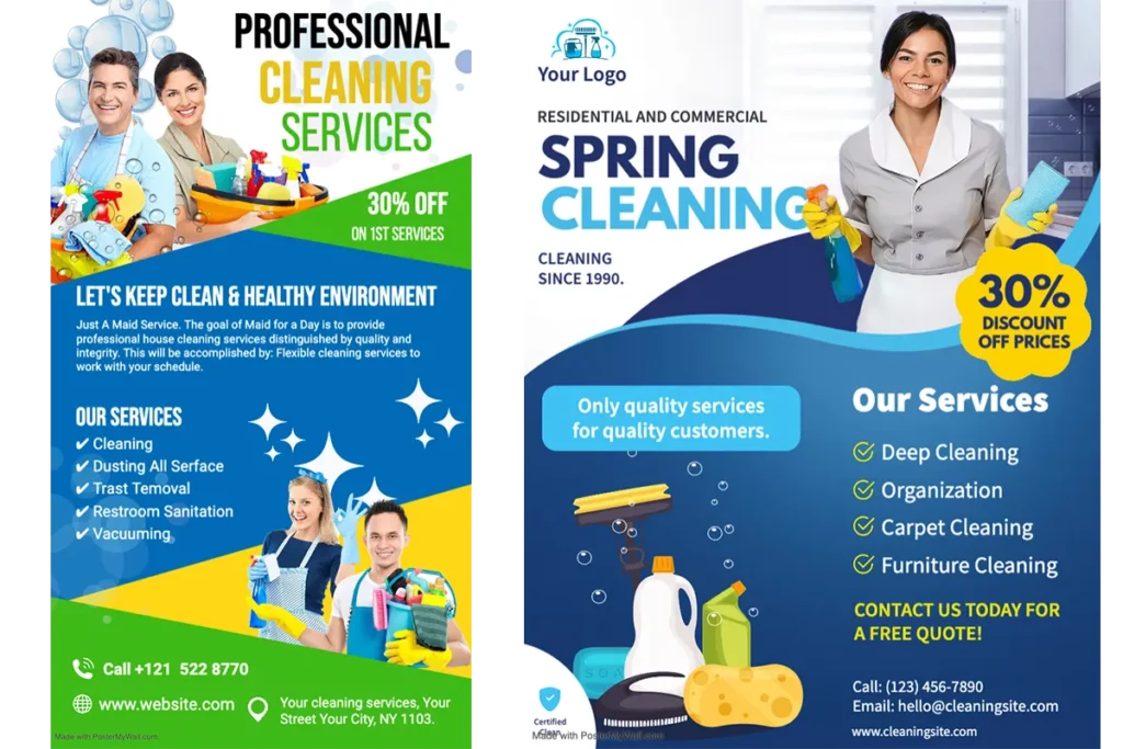 images of Cleaning flyer examples