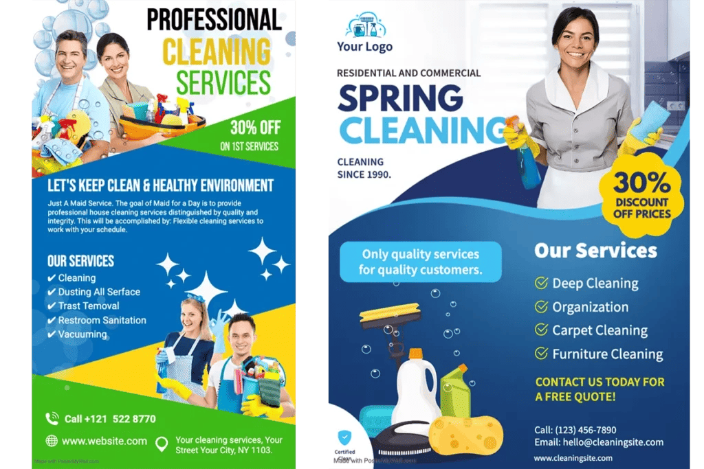 images of Cleaning flyer examples