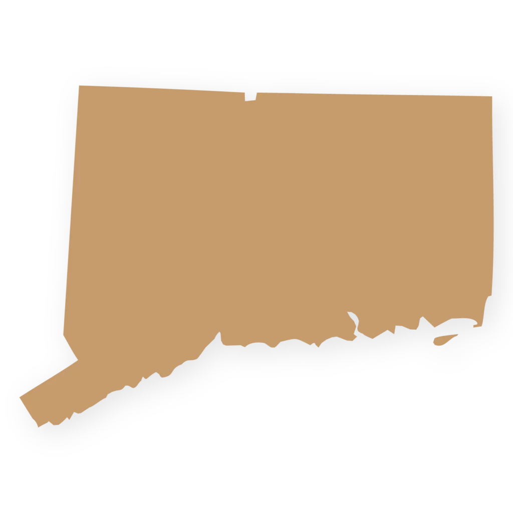 Tan icon of Connecticut