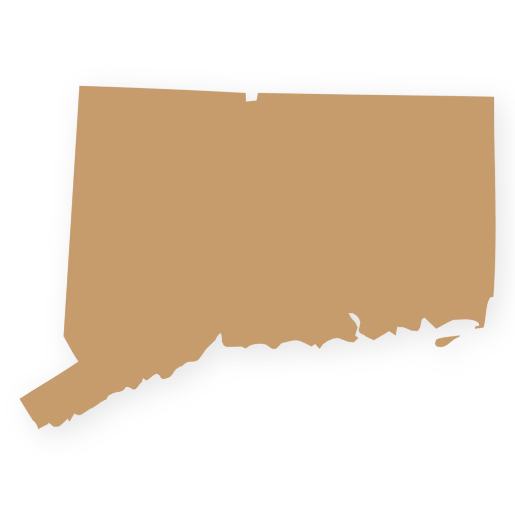 Tan icon of Connecticut