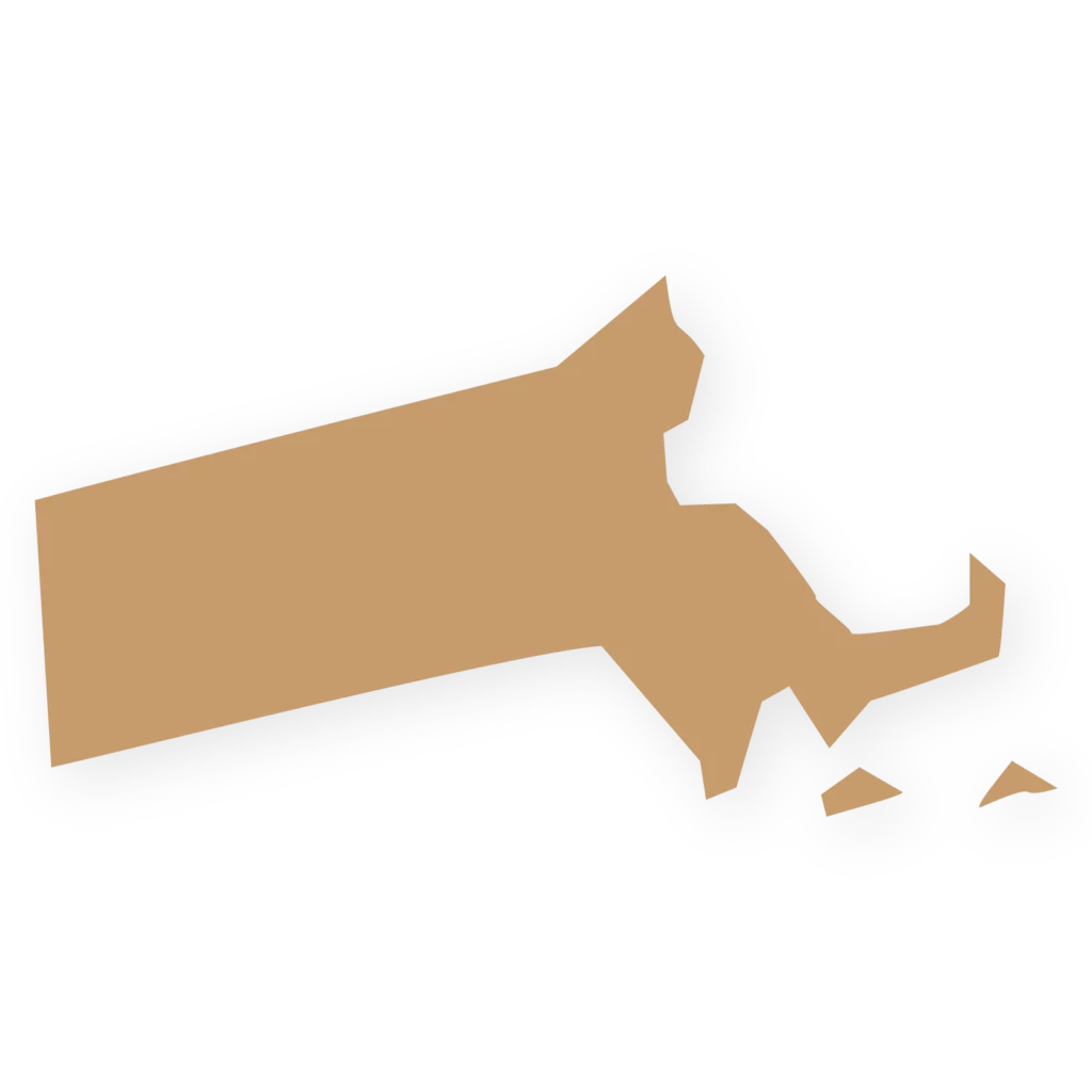 Tan icon of Massachusetts