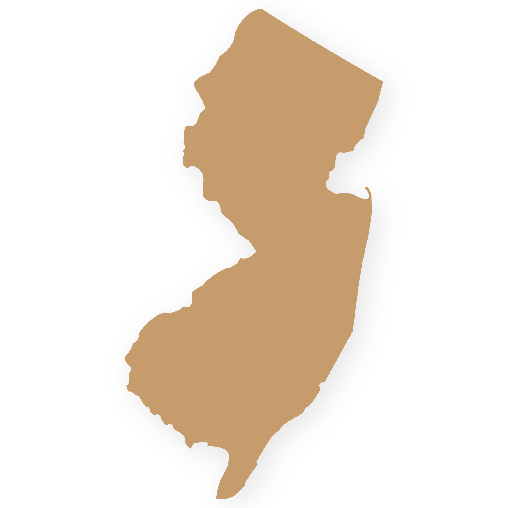 Tan icon of New Jersey