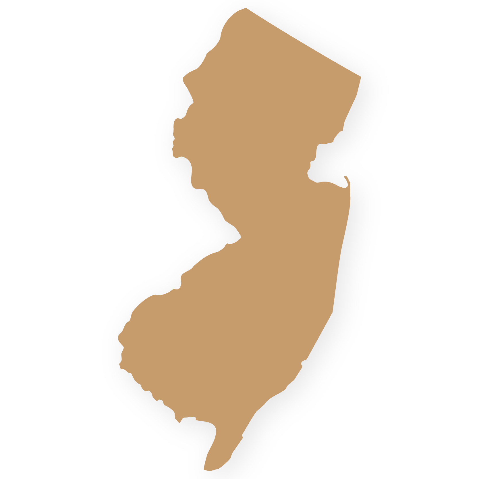 Tan icon of New Jersey