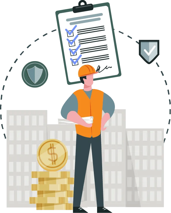 Illustration of a construction worker