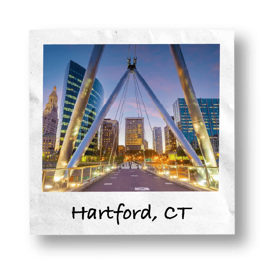 Hartford, CT city views.