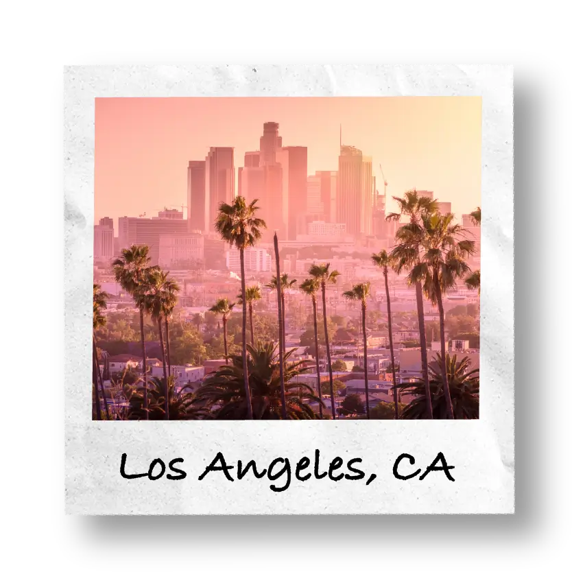City skyline of Los Angeles, CA