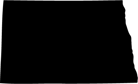 Silhouette of North Dakota