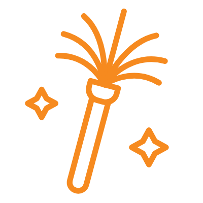 icon of a duster