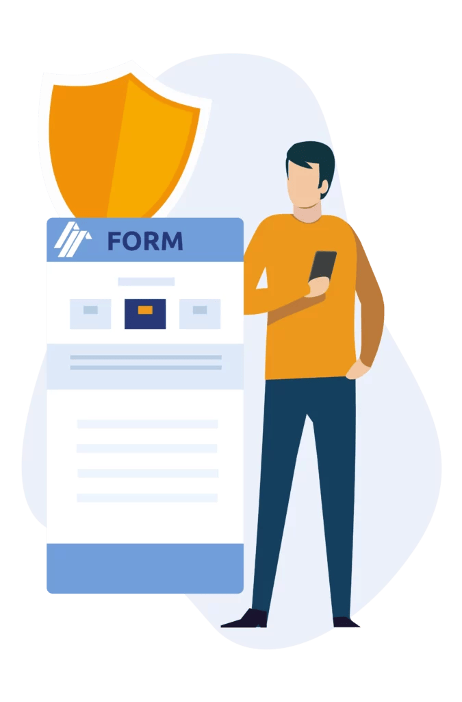 illustration of a man on the phone