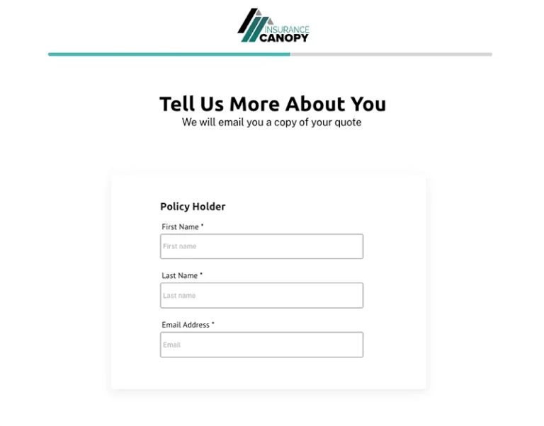 image of consultant app's "Tell us more" page.