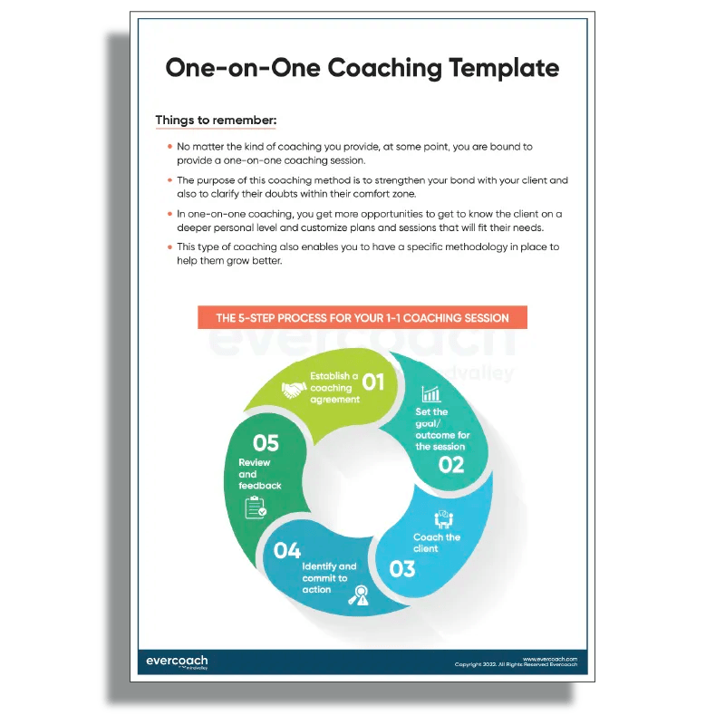One on One Coaching Template Life Coach
