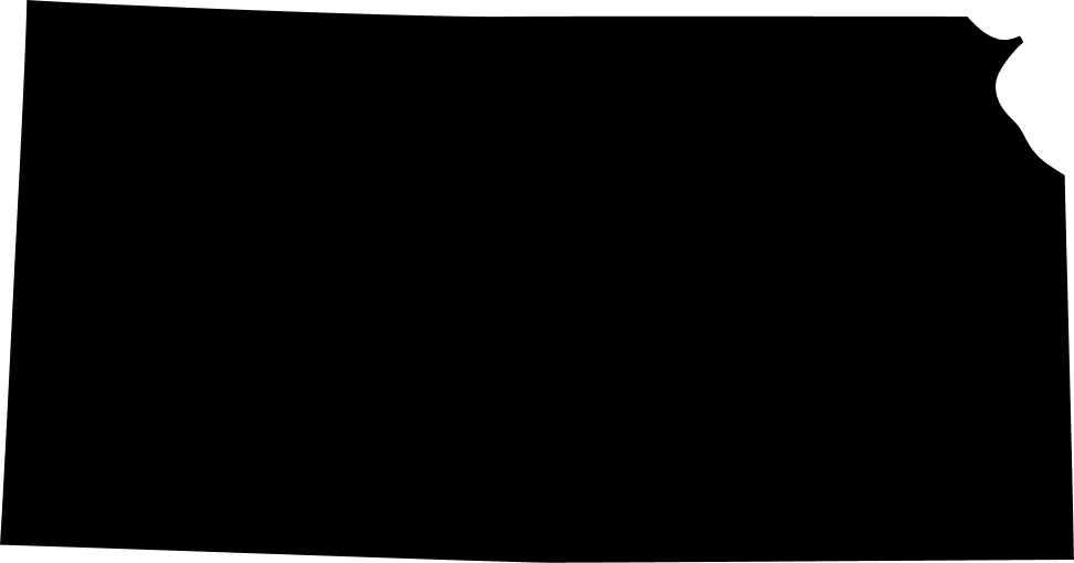 silhouette of Kansas